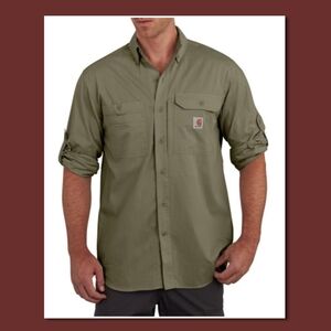 CARHARTT FORCE RIDGEFIELD RELAXED FIT LS SHIRT